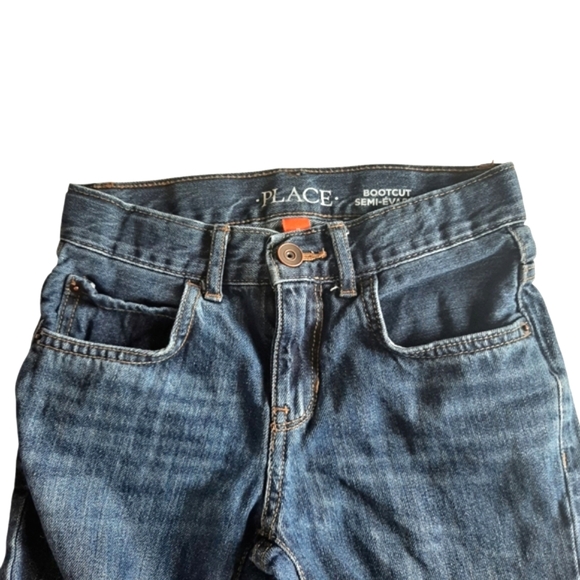 The Children's Place/Wonder Nation Boys sz 7 Relaxed Bootcut Denim Jeans Bundle - Picture 4 of 13